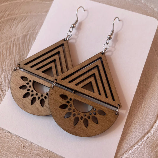 Swing & Shine | Boucles d’oreilles en bois