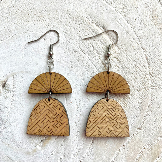 Comtessa | Boucles d’oreilles en bois