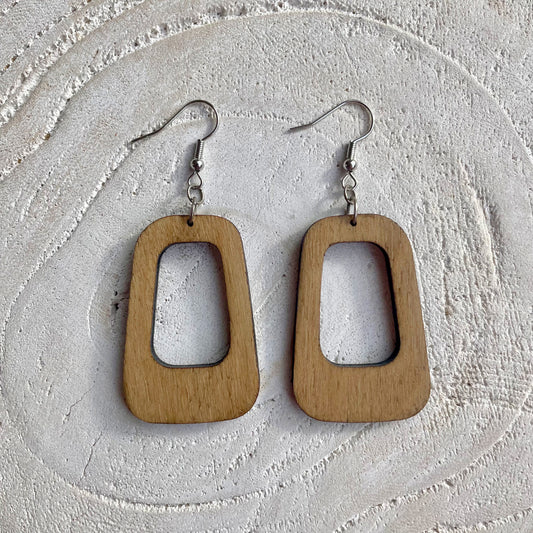 🍄 Au Naturel : Boucles d'Oreilles en Bois