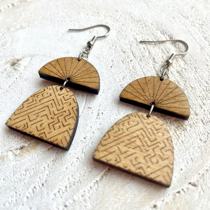 Comtessa | Boucles d’oreilles en bois
