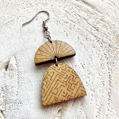 Comtessa | Boucles d’oreilles en bois