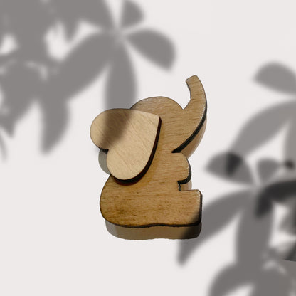 🐘 Magnet Éléphant Coeur